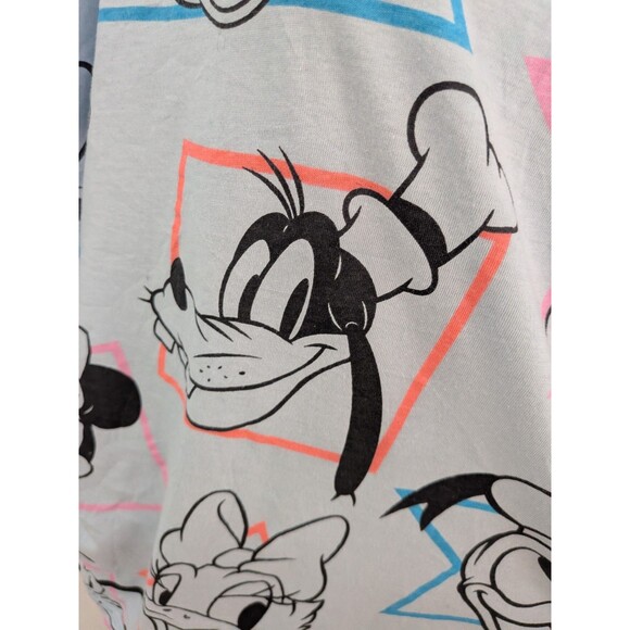 Disney Mickey Mouse T-shirt Women's XL Blue Pink Goofy Daisy Minnie Characters - Picture 5 of 14